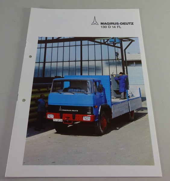 Prospekt / BroschüreMagirus-Deutz LKW 130 D 14 FL Frontlenker Stand 05/1975