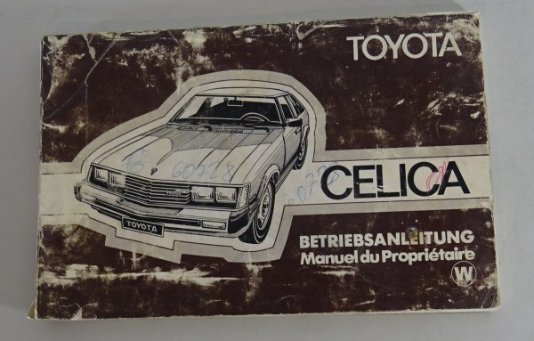 Betriebsanleitung / Handbuch Toyota Celica TA4 / RA4 von 1980