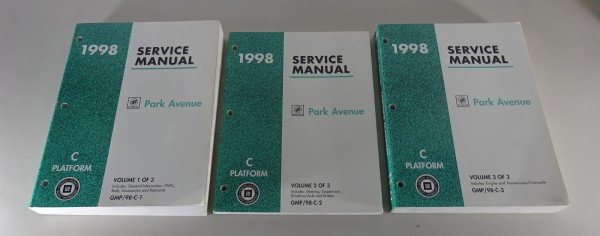 Workshop Manual 3 Volumes Buick Park Avenue from 1998