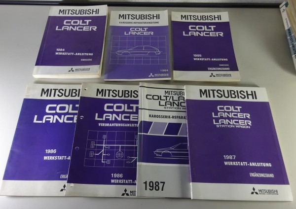 Werkstatthandbuch + Nachträge Mitsubishi Colt / Lancer Stand 1984 - 1987