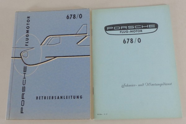 Betriebsanleitung / Handbuch Porsche Flugmotor Typ 678 / 0 von 1958