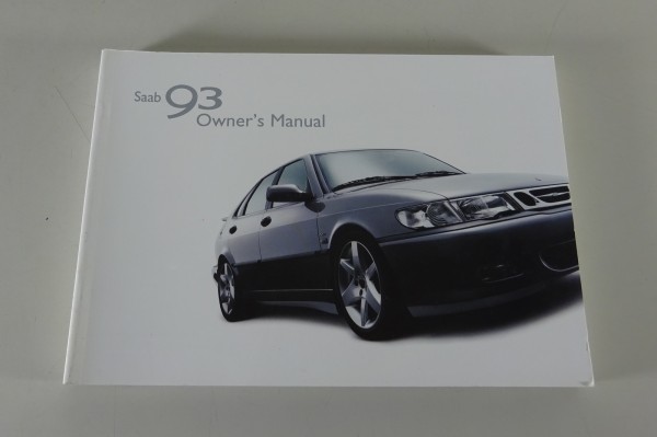 Owner's Manual / Handbook Saab 9-3 incl. Convertible M2002 from '2001