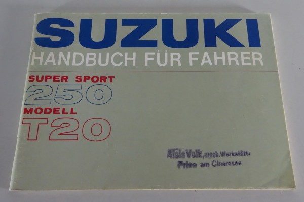 Betriebsanleitung / Handbuch Suzuki GT 250 T20 -original-