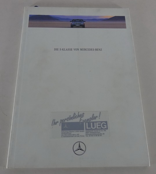 Prospekt Mercedes-Benz S-Klasse W140 300, 400, 500, 600 SE/SEL Stand 01/1991