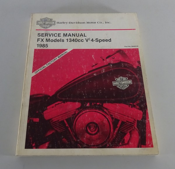 Workshop manual / Repair manual Harley Davidson FX Models 1985 from 07/1984