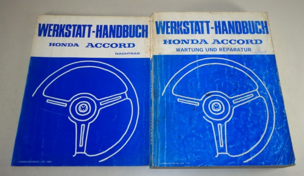 Werkstatthandbuch + Nachtrag Honda Accord 1984 - 1985