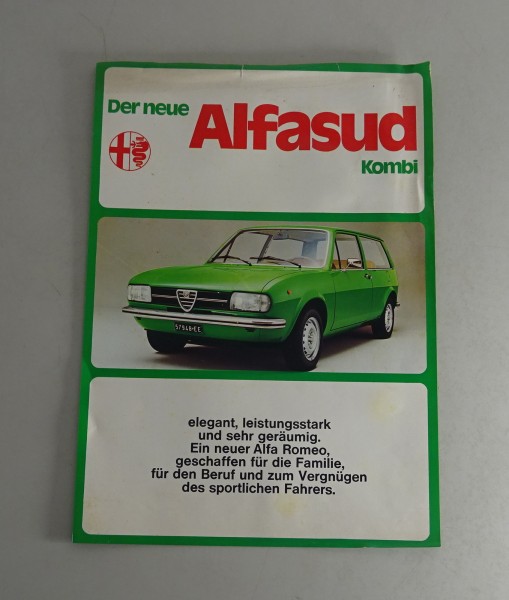 Prospektblatt Alfa Romeo Alfasud Kombi 1,2 Stand 07/1975
