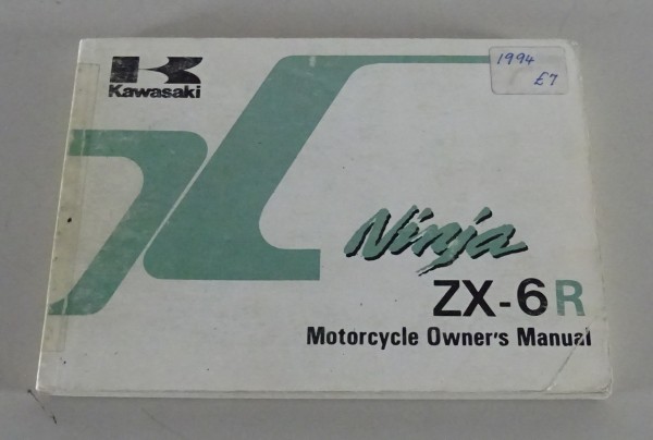 Betriebsanleitung / Manual Kawasaki Ninja ZX-6 R Stand 1994