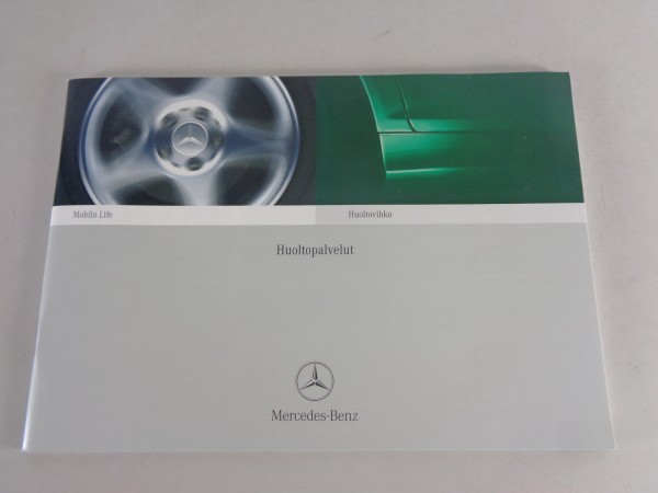 Scheckheft Mercedes Benz CLK Typ 209 auf Finnisch von 06/2002