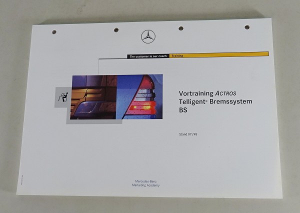 Schulungsunterlage Mercedes Actros Telligent Bremssystem BS von 07/1998