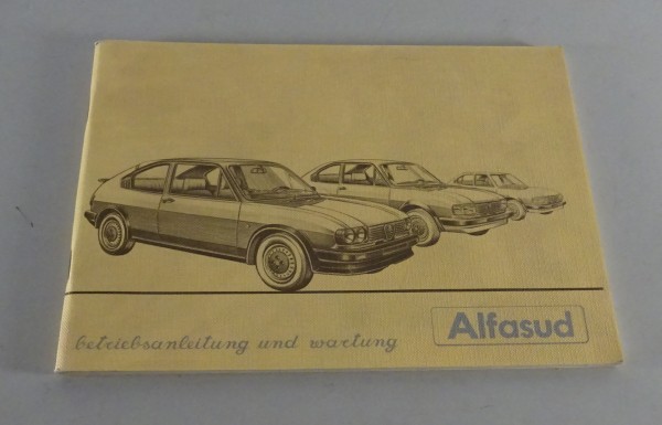 Betriebsanleitung / Handbuch Alfa Romeo Alfasud von 05/1982