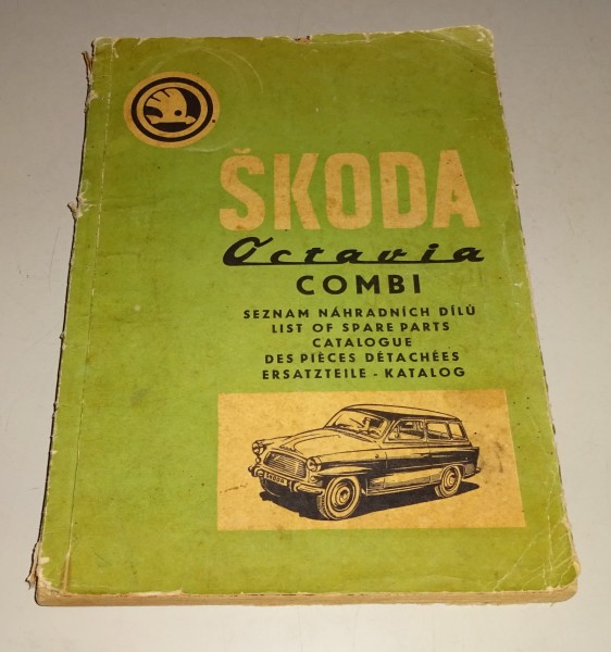 Teilekatalog / Ersatzteilliste / Parts List Skoda Octavia Kombi Stand 1968