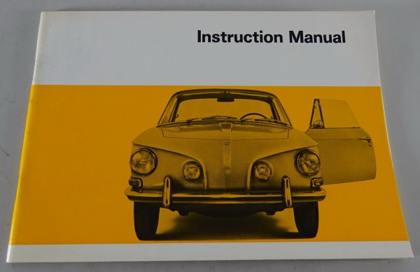 Owner´s Manual / Handbook VW Karmann Ghia 1600L Coupé Typ 34 Stand 08/1966