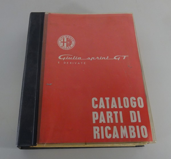 Catalogo Parti di Ricambio Alfa Romeo Giulia Sprint GT/GTV/GTC/GTA '1964/65