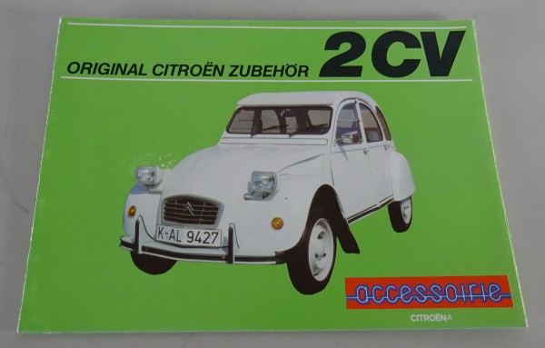 Prospekt / Faltprospekt Zubehör Citroën 2CV Ente Stand 08/1984