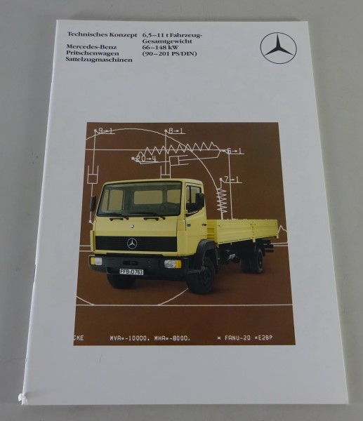 Prospekt / Broschüre Mercedes-Benz leichte Klasse / LK 6,5 - 11t Stand 02/1984