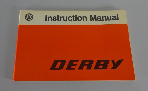 Owner's Manual / Handbook VW Derby I from 08/1977