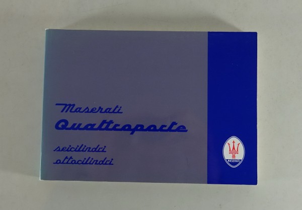 Betriebsanleitung / Handbuch Maserati Quattroporte IV V8 / V6 Stand 09/1996