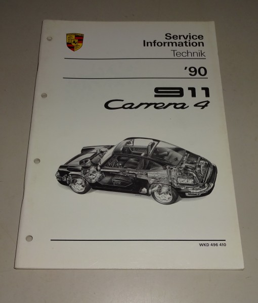 Werkstatthandbuch / Information Technik Porsche 911 Carrera 4 Typ 964 Stand 1990