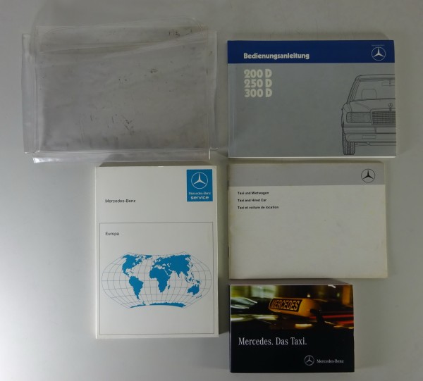 Bordmappe + Betriebsanleitung Mercedes-Benz Taxi W124 Diesel Stand 11/1984
