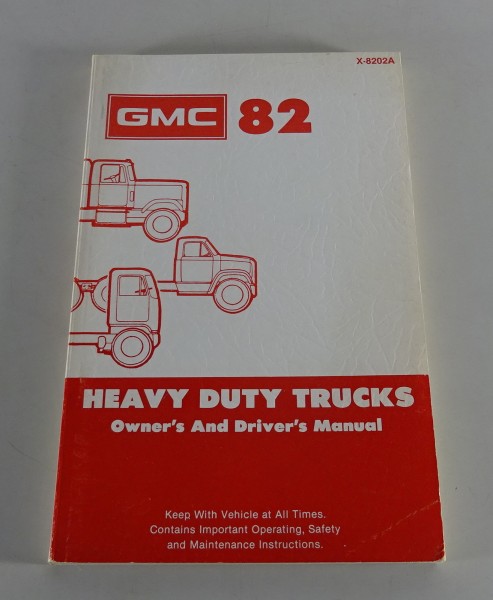 Owner´s Manual / Handbook GMC Heavy Duty Trucks Stand 1982