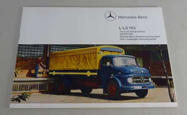 Prospekt / Broschüre Mercedes-Benz L/LS 1113 + Allrad Stand 06/1966