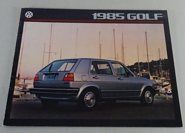 Prospect / Brochure VW Golf 2 / II Typ 19E/1G1 US-Version from 1985