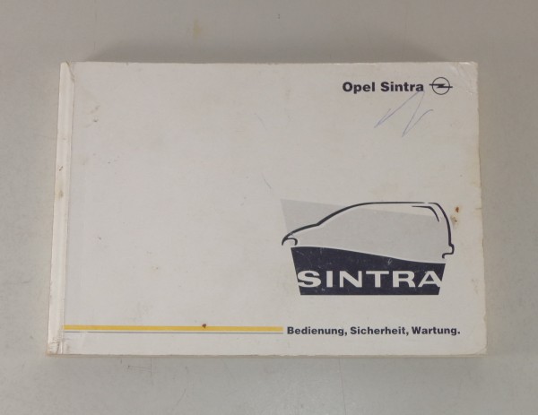 Betriebsanleitung Opel Sintra Stand 12-1998