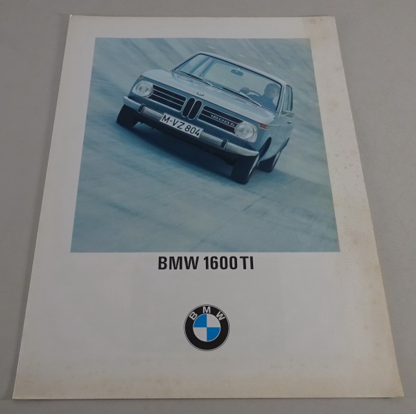 Prospekt / Broschüre BMW 1600 TI neue Klasse Stand 08/1967