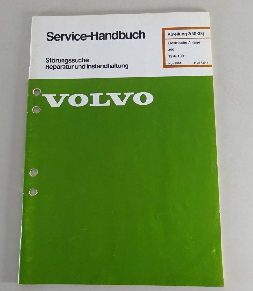 Werkstatthandbuch Volvo 340 / 360 elektrische Anlage - ab 1976 - 1991