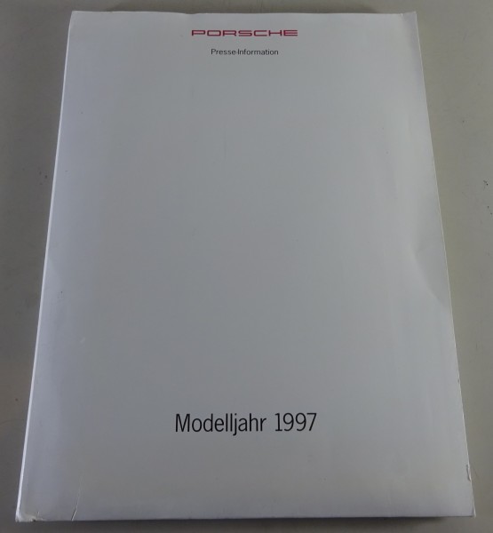 Pressemappe + Pressefotos Porsche 911 (993) + Boxster (986) Modelljahr 1997