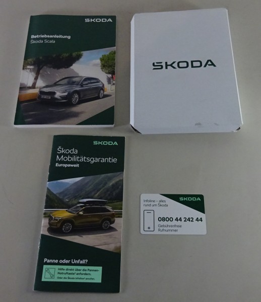 Bordmappe mit Betriebsanleitung / Handbuch Skoda Scala Stand 11/2025