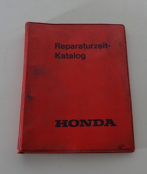 Arbeitsrichtwerte / Reparaturzeit - Katalog Honda Motorrad Stand 08/1978