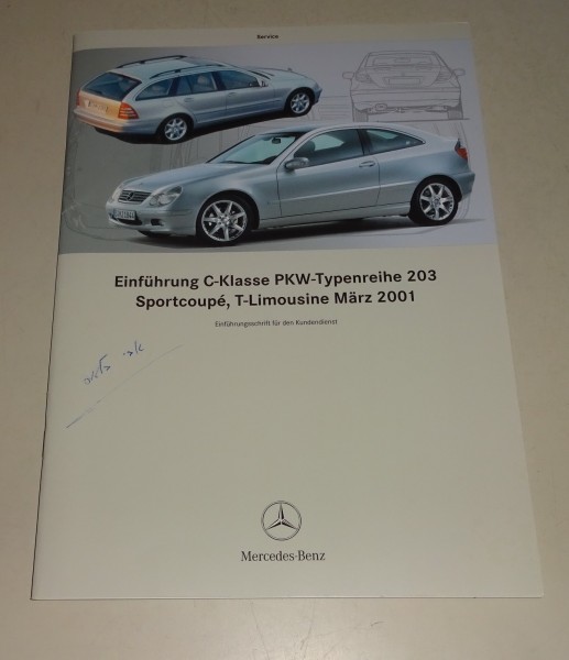 Werkstatthandbuch Mercedes C-Klasse W203 T-Modell + Sportcoupé Stand 2001