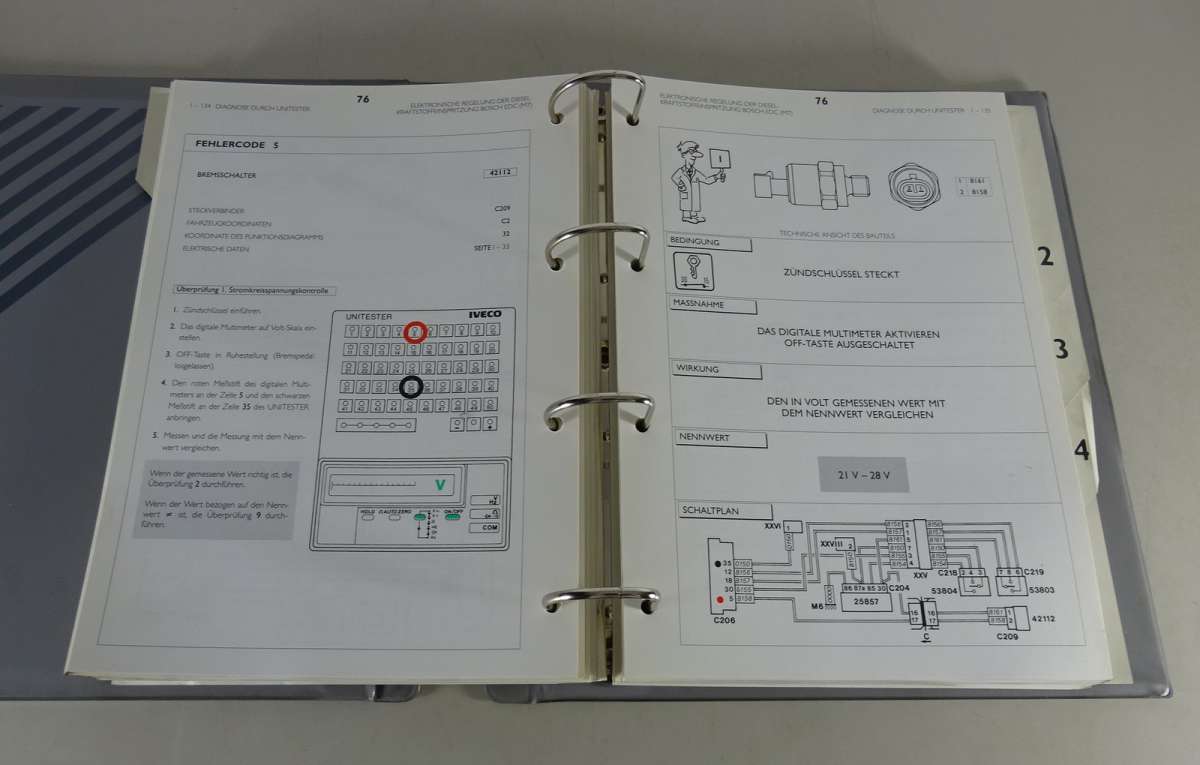 Werkstatthandbuch Reparaturanleitung Iveco Einspritzpumpe EDC Bosch M7 von 1993 PKBuch