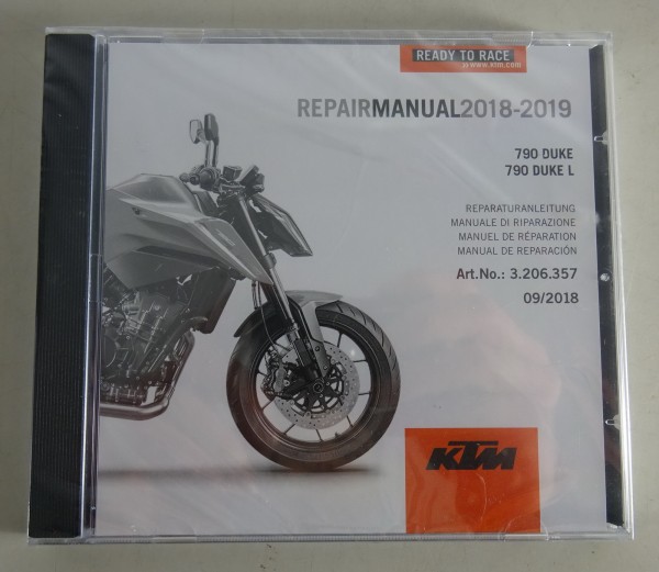 Werkstatthandbuch / Workshop Manual KTM 790 Duke + L Baujahr 2018 - 2019