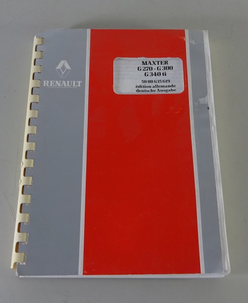 Betriebsanleitung / Handbuch Renault LKW G 270 - G 300 / G 340 ti Stand 1993