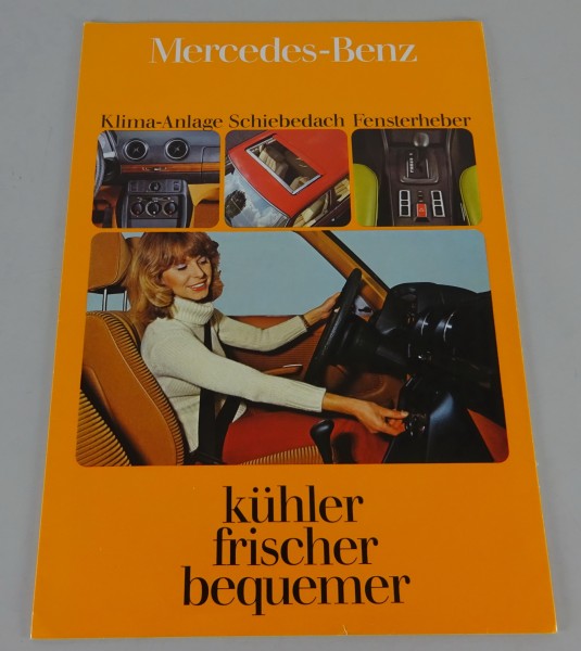 Prospekt Mercedes-Benz Klimaanlage, Schiebedach, Fensterheber W116 / W123 / R107