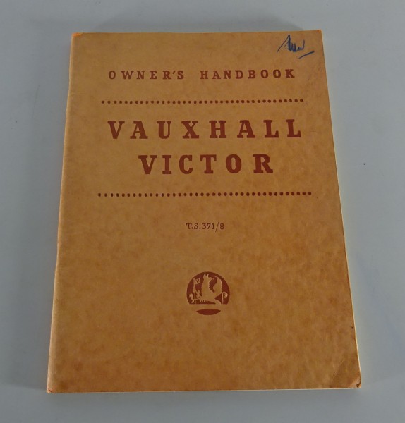 Owner´s Manual / Handbook Vauxhall Victor from 08/1959