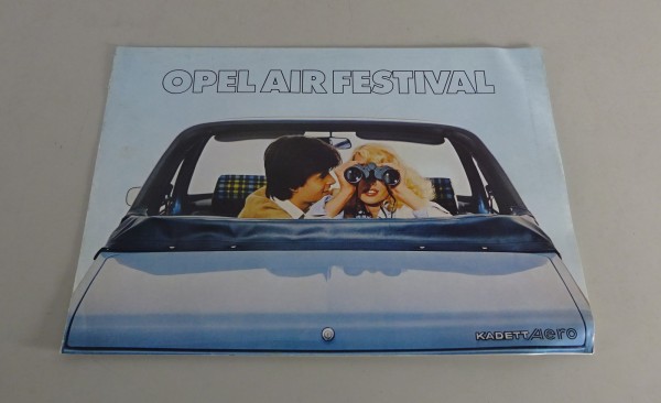 Prospekt / Broschüre Opel Kadett C Aero "Air Festival" Stand 03/1976