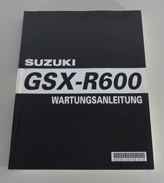 Werkstatthandbuch / Wartungsanleitung Suzuki GSX-R 600 K6 Stand 01/2006