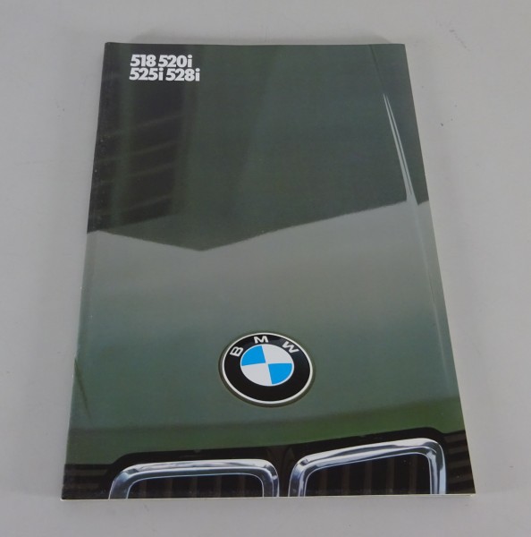 Opuscolo BMW 5er E28 518 / 520i / 525i / 528i edizione 01/1983