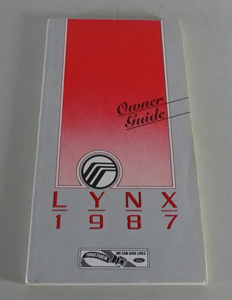 Owner´s Manual / Handbook Mercury LYNX Stand 1987