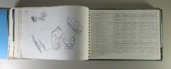 Teilekatalog / Parts list Citroen Model SM Stand 11/1972