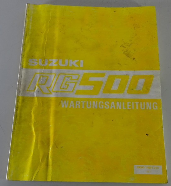 Werkstatthandbuch / Wartungsanleitung Suzuki Motorrad RG 500 H Stand 07/1985