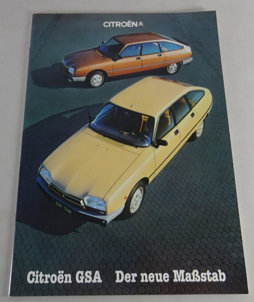 Prospekt / Broschüre Citroen GSA | Der neue Maßstab Stand 11/1980