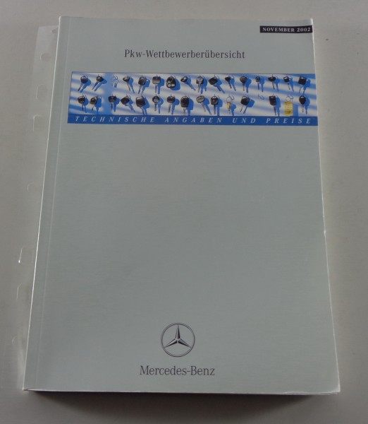 Datenbuch Mercedes Audi BMW Saab Jaguar VW 01/2003