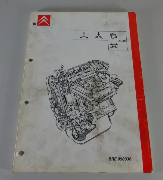 Werkstatthandbuch Citroen XM Motor 2,0l 8V XU10 2C Vergaser 114 PS Stand 03/1990