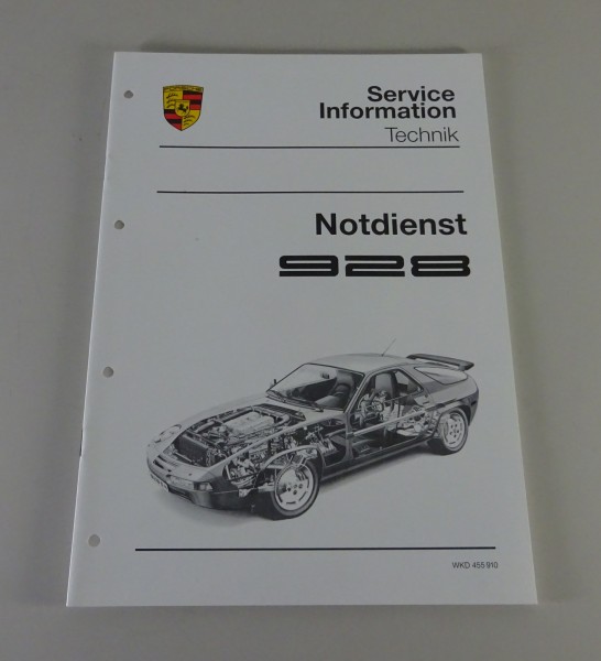 Werkstatthandbuch / Notdienst Kundendienst Information Porsche 928 / 928 S 1989