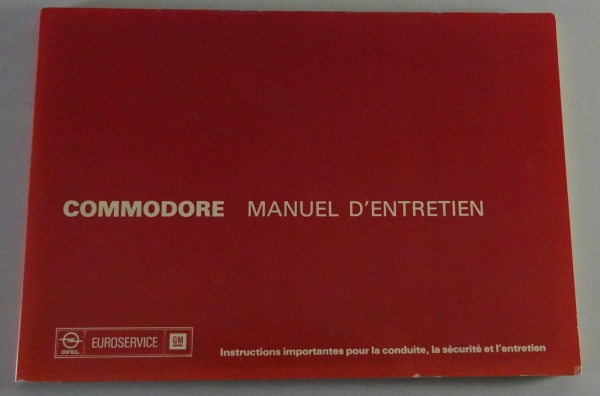 Betriebsanleitung / Manuel D´Entretien Opel Commodore Coupé + Limousine 07/1976
